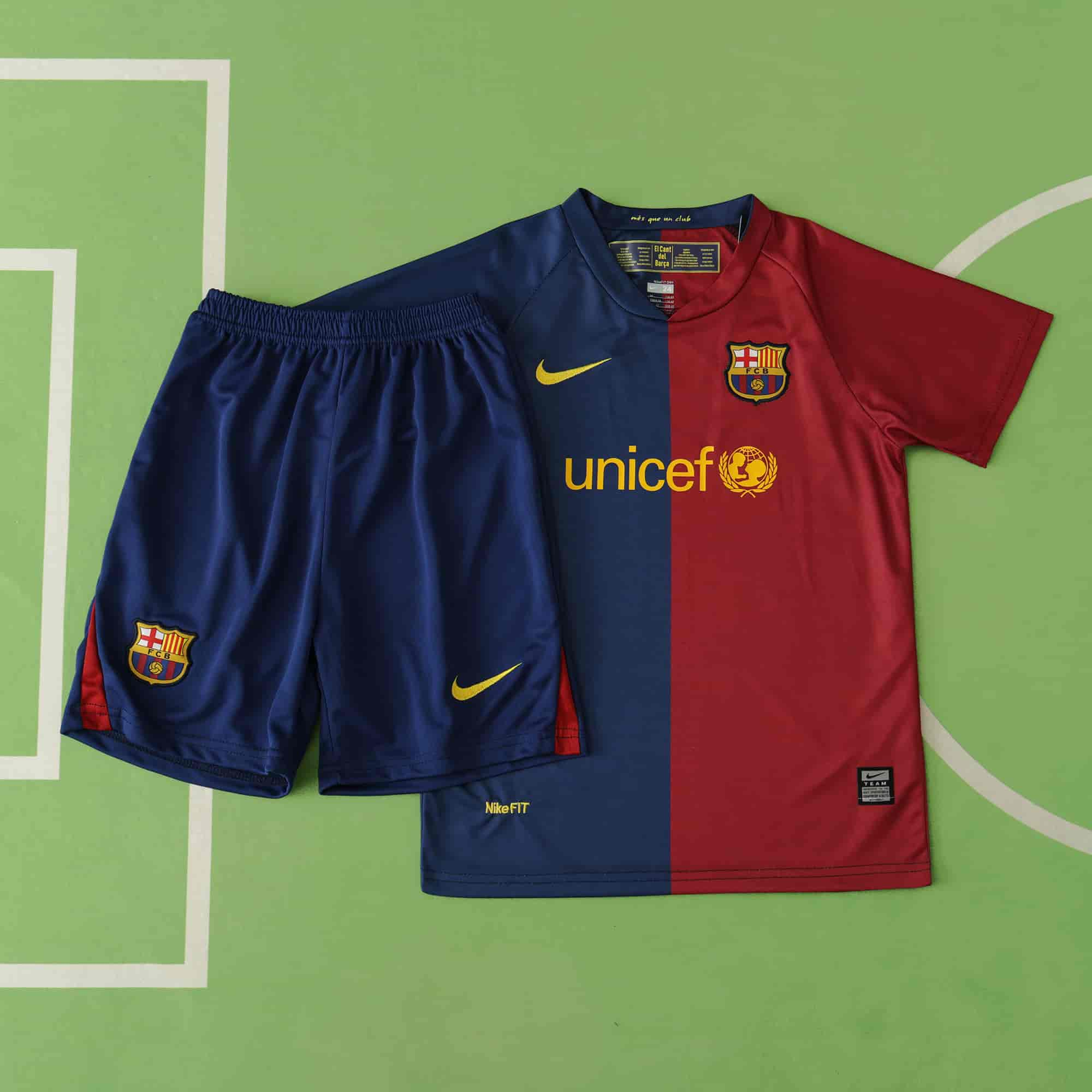 FC Barcelona 08-09 Home Retro Kids