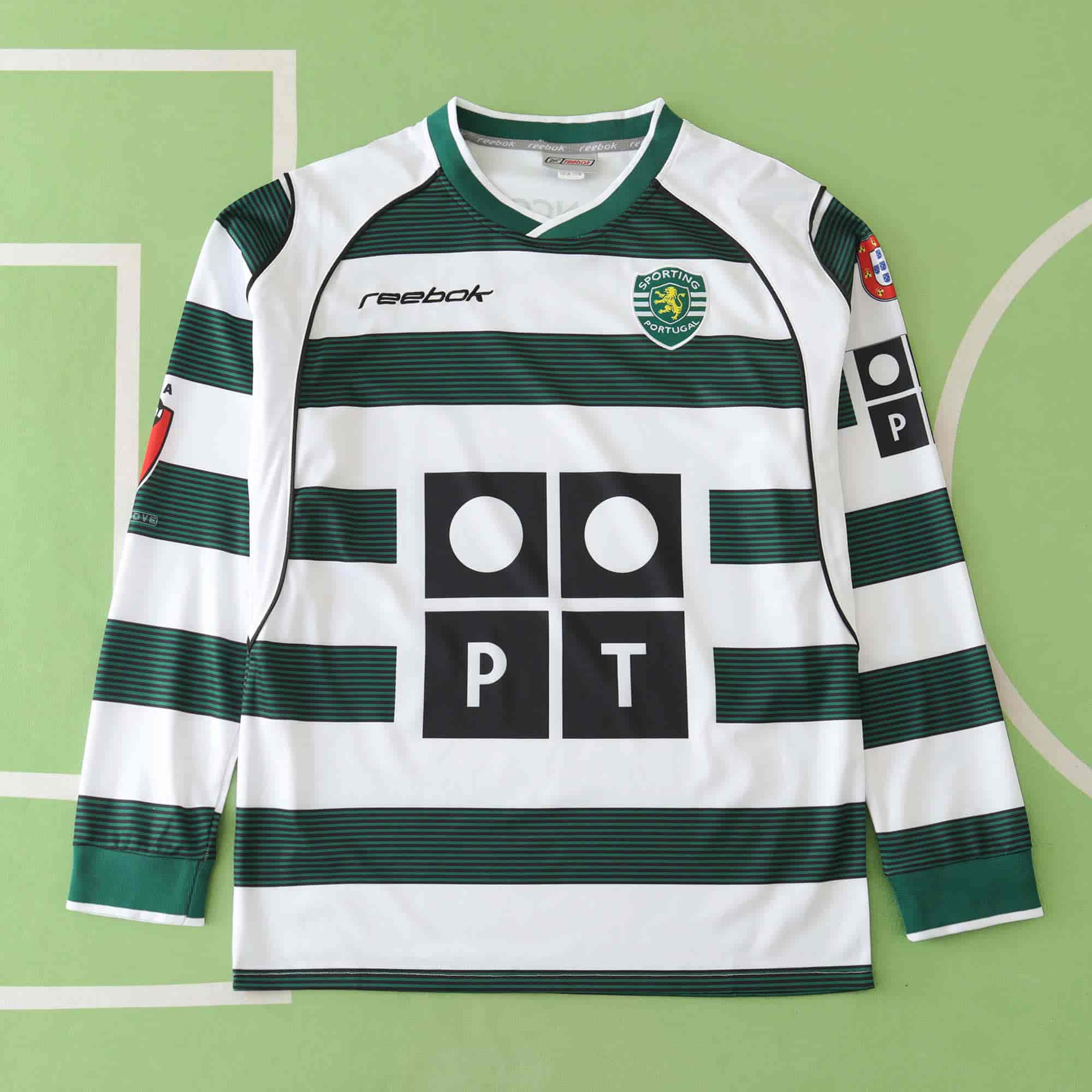 Sporting CP 01-02 Home Long Sleeved Retro