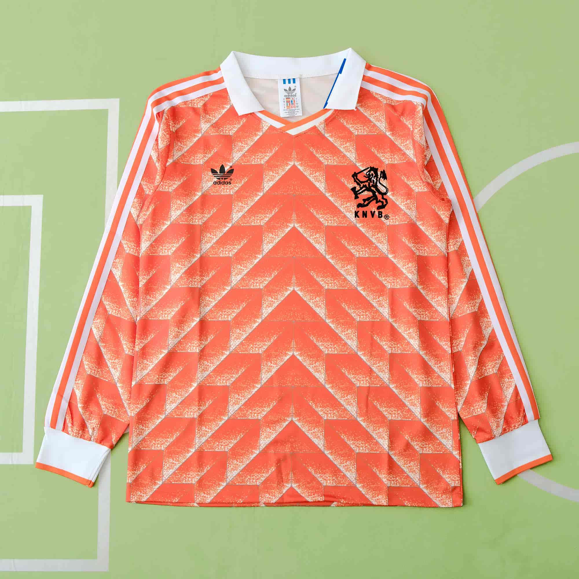 Netherlands 88-89 Home Long Sleeved Retro