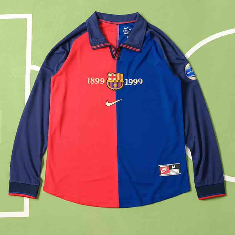 FC Barcelona 99-00 Home Long Sleeved Retro