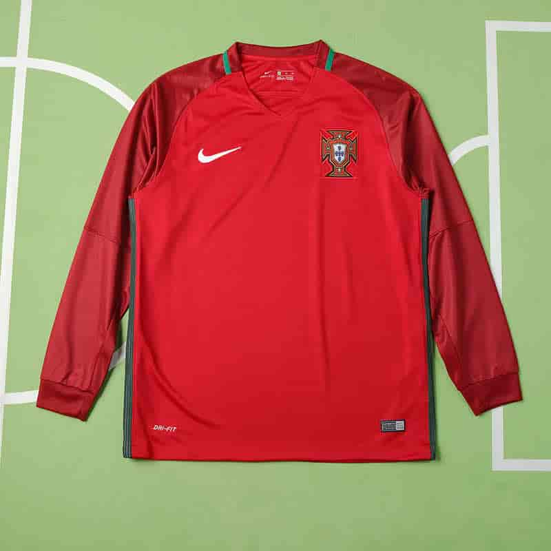 Portugal 16-17 Home Long Sleeved Retro